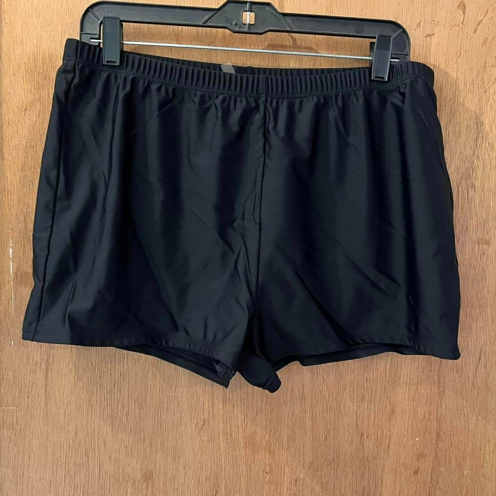 🐻Size 20 - Swim Suits for All - Black Swim Shorts